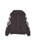 Czarna bluza hoodie z czaszkami - szary - CROPP - small5