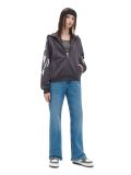 Czarna bluza hoodie z czaszkami - szary - CROPP - small3