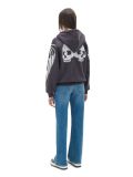 Czarna bluza hoodie z czaszkami - szary - CROPP - small4