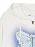 Krótka biała bluza z motylem - biały - CROPP - small4