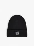 Czapka beanie z naszywką - czarny - CROPP - small1