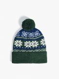 Zimowa czapka z pomponem - zielony - CROPP - small3
