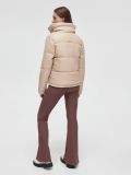 Pikowana kurtka puffer - beżowy - CROPP - small4