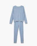 Pijama din tricot - albastru-pal - CROPP - small3