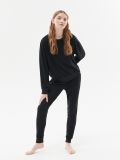 Pijama din tricot - negru - CROPP - small1