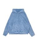 Niebieska bluza oversize z kapturem UNISEX - niebieski - CROPP - small2
