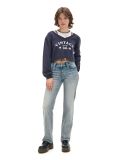 Bluză de trening scurtă, cu imprimeu - bleumarin - CROPP - small4