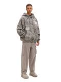 Felpa con cappuccio stampata - grigio scuro - CROPP - small3