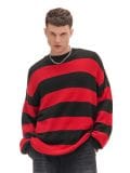Czerwony sweter w paski - czerwony - CROPP - small3