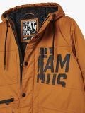 Parka z nadrukiem - brązowy - CROPP - small5