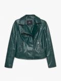 Bunda biker - tmavě zelená - CROPP - small4