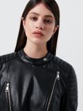 Kurtka biker z imitacji skóry - czarny - CROPP - small2