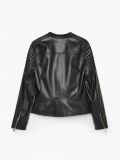 Kurtka biker z imitacji skóry - czarny - CROPP - small6