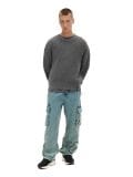Rebrast pulover - temno siva - CROPP - small2