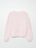 Szenilowy sweter z ozdobnym splotem - różowy - CROPP - small6