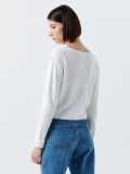 Krótki kardigan - biały - CROPP - small3