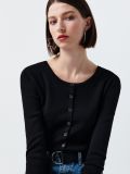 Kurze Strickjacke - Schwarz - CROPP - small1