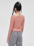 Bluzka z guzikami - różowy - CROPP - small3