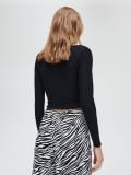 Bluzka z guzikami - czarny - CROPP - small3