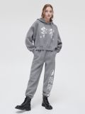 Bluza z kapturem i nadrukiem - szary - CROPP - small2