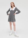 Рокля на цветя - черeн - CROPP - small1