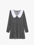 Рокля на цветя - черeн - CROPP - small4