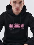 Bluza z kapturem i nadrukiem - czarny - CROPP - small1