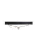 Choker z łańcuszkiem i serduszkiem - czarny - CROPP - small1