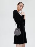 Torebka crossbody z cyrkoniami - srebrny - CROPP - small2