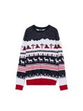 Świąteczny sweter - granatowy - CROPP - small1