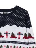 Świąteczny sweter - granatowy - CROPP - small3