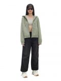 Rozpinana bluza oversize z kapturem - zielony - CROPP - small2