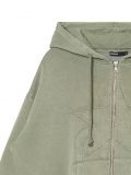 Rozpinana bluza oversize z kapturem - zielony - CROPP - small4