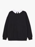 Bluza z ozdobnym kołnierzykiem - czarny - CROPP - small8