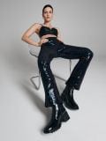 Paillettenhose mit hohe Taille - Schwarz - CROPP - small3