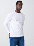 Biała męska koszulka longsleeve - biały - CROPP - small4
