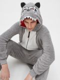 Pijama-salopetă lup - gri-închis - CROPP - small1
