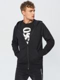 aufknöpfbares Kapuzenshirt - Schwarz - CROPP - small2