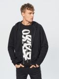 aufknöpfbares Kapuzenshirt - Schwarz - CROPP - small4