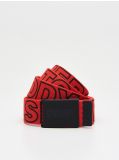 Parciany pasek z nadrukiem - czerwony - CROPP - small1