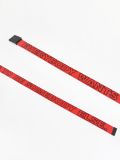 Parciany pasek z nadrukiem - czerwony - CROPP - small3