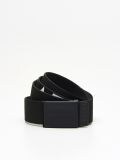 Parciany pasek z nadrukiem - czarny - CROPP - small1
