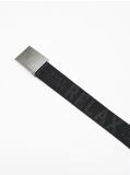 Parciany pasek z metalową klamrą - czarny - CROPP - small2