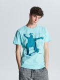 Koszulka Summer in the city - niebieski - CROPP - small1