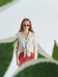 Szorty High Waist z guzikami - pomarańczowy - CROPP - small1