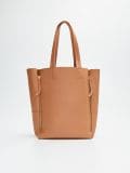 Torba shopper z kieszenią na laptop - beżowy - CROPP - small1