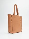 Torba shopper z kieszenią na laptop - beżowy - CROPP - small2