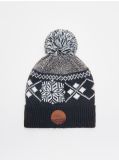 Zimowa czapka z pomponem - granatowy - CROPP - small1