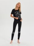 Pijamale cu imprimeu - negru - CROPP - small1