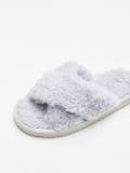Plyšové pantofle - světle šedá - CROPP - small2